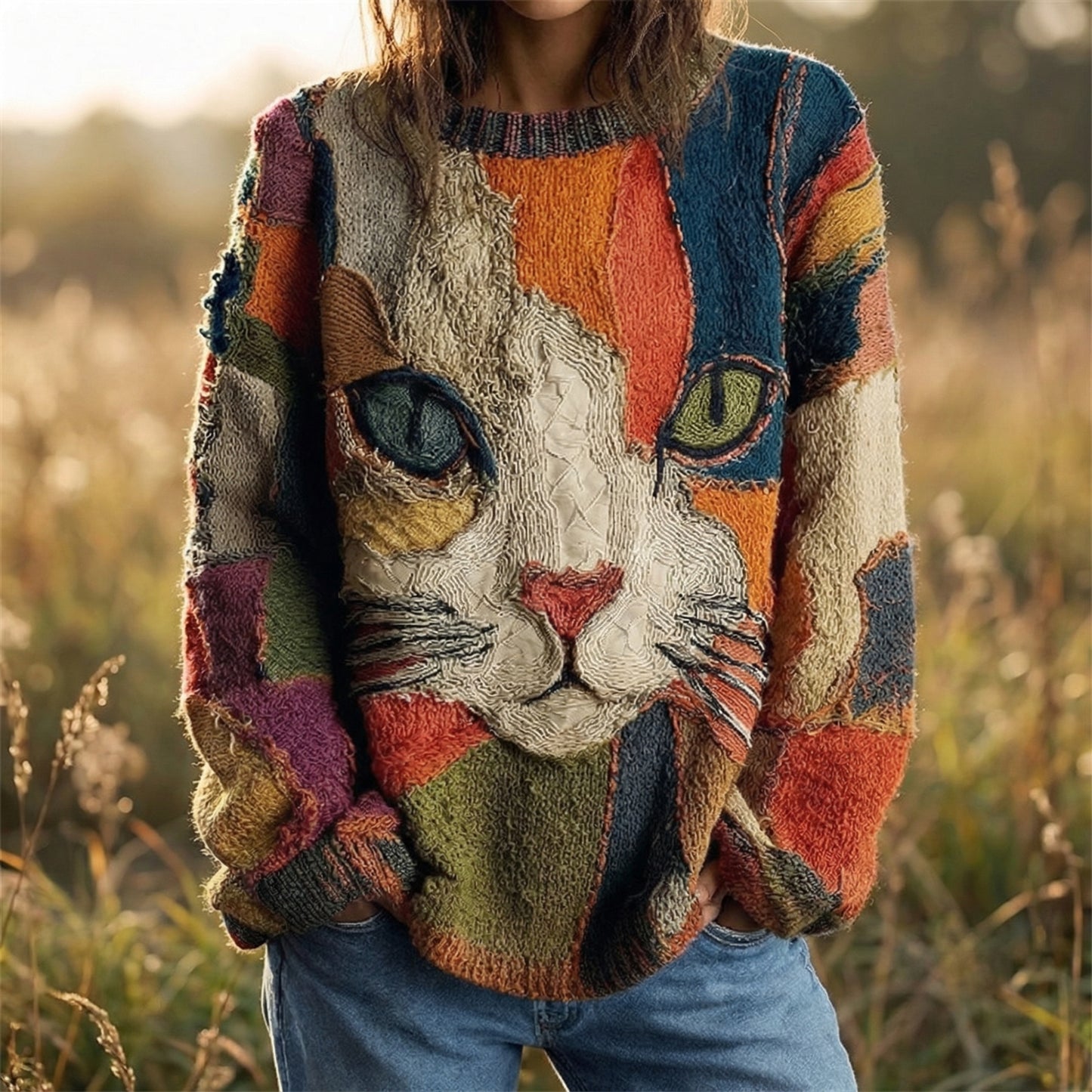 ZAIRA™ | KUNSTNERISK TOP MED KAT