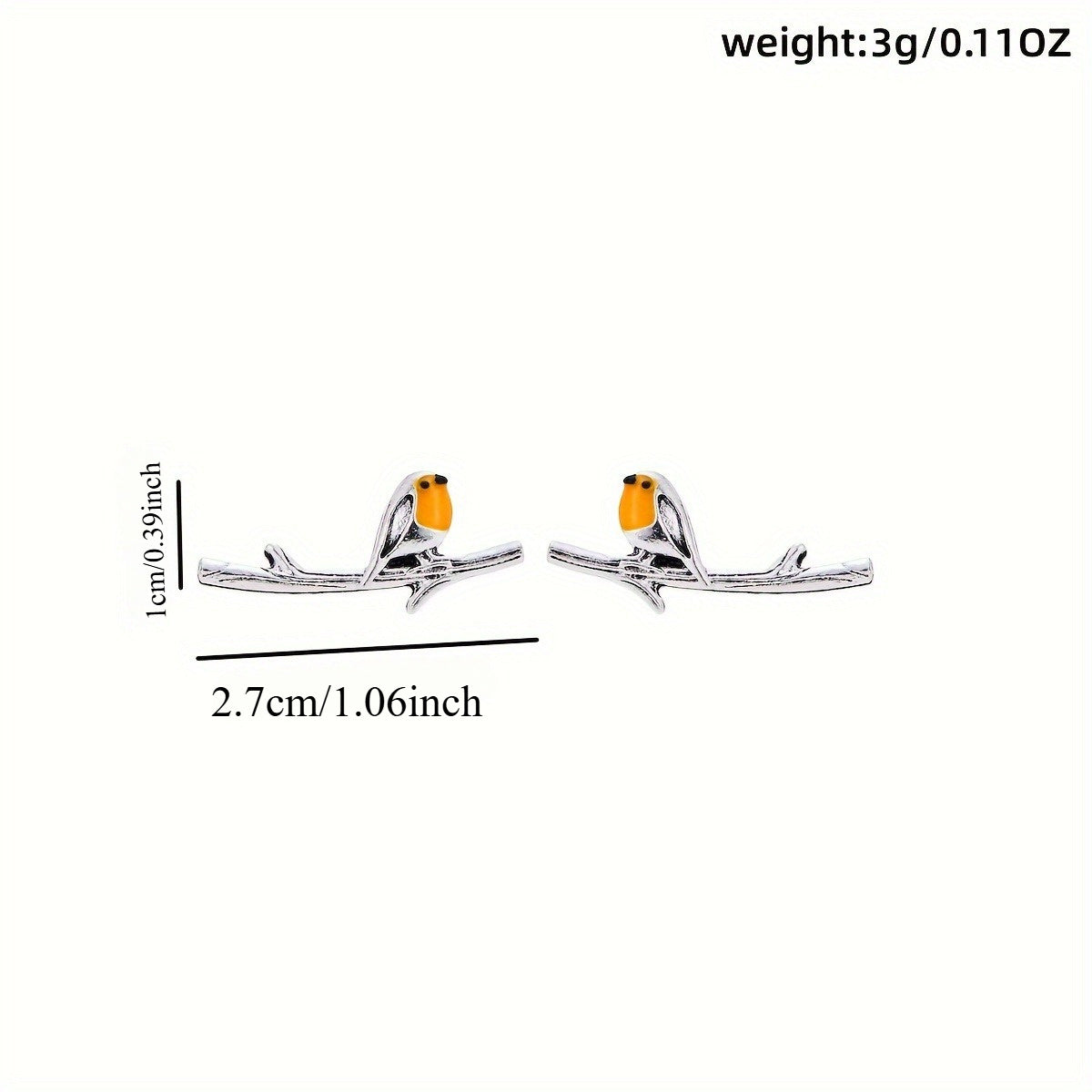 Vogel Cartoon Øreringe