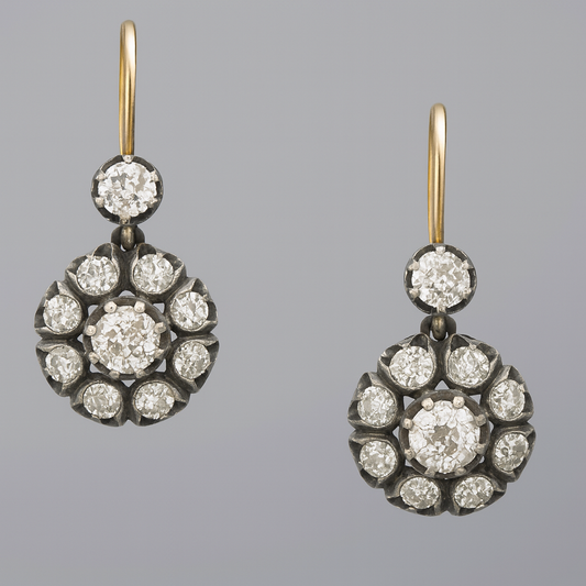 Vintage-øreringe med ædelstene