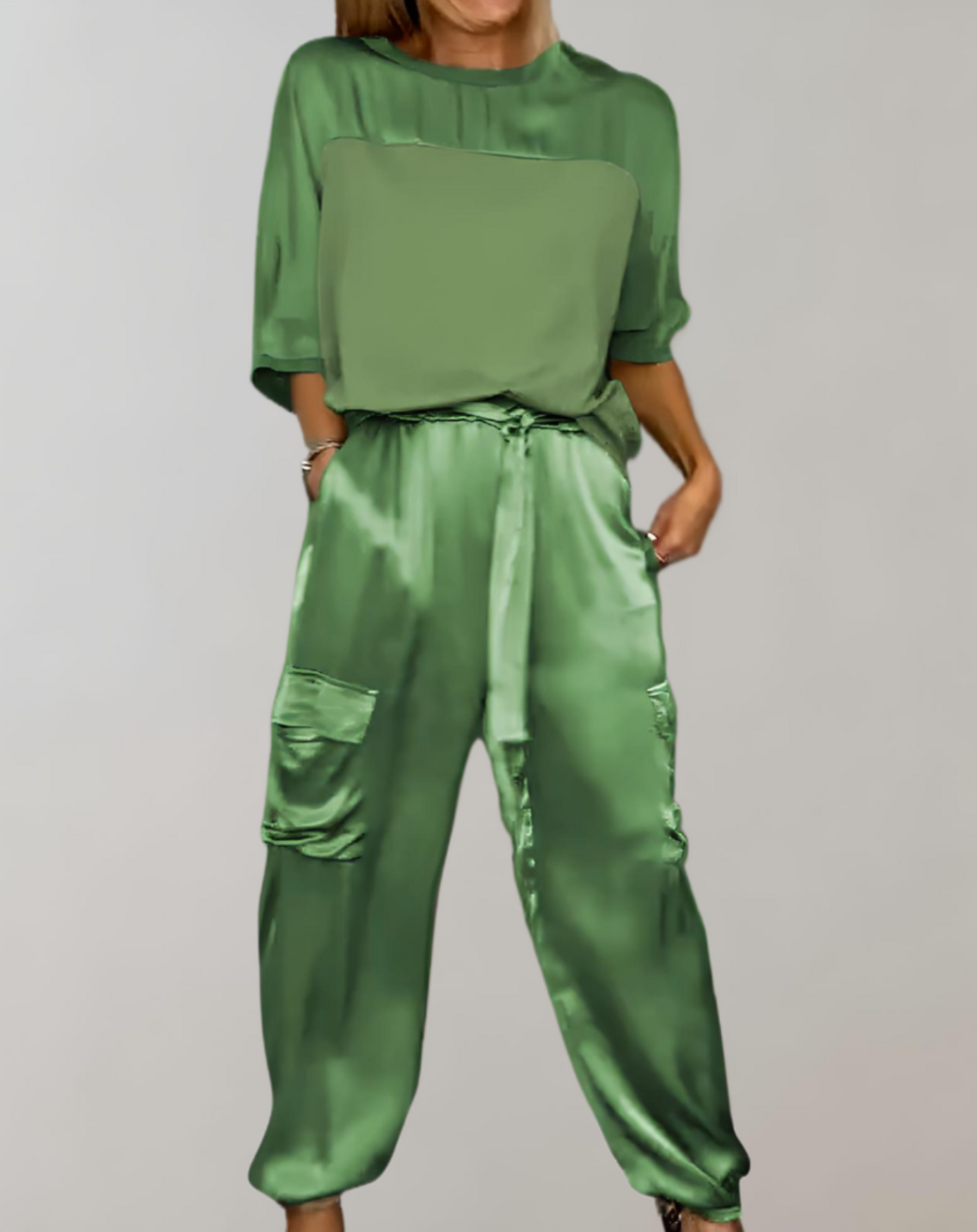 Finley - Silkeagtig Cargo Loungesæt