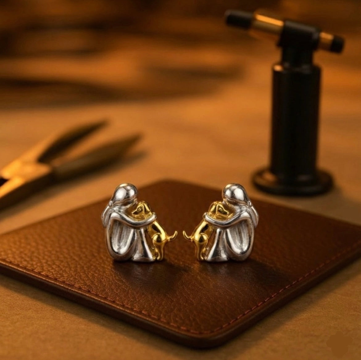 Pendientes “Abrazo Infinito” Perro