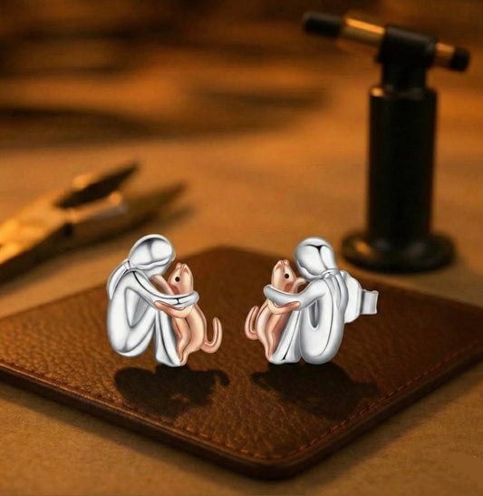 Pendientes “Abrazo Infinito” Gato