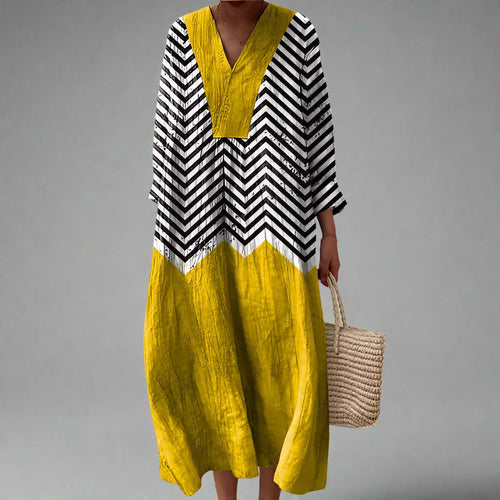 Juliana - Elegant geometrisk kjole