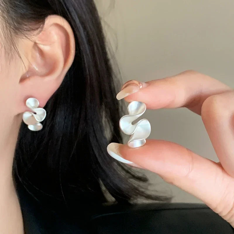 Sølv- og 18K Guld Øreringe