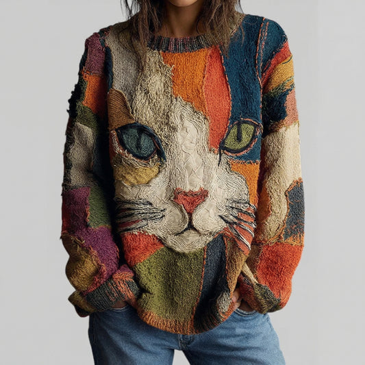 ZAIRA™ | KUNSTNERISK TOP MED KAT