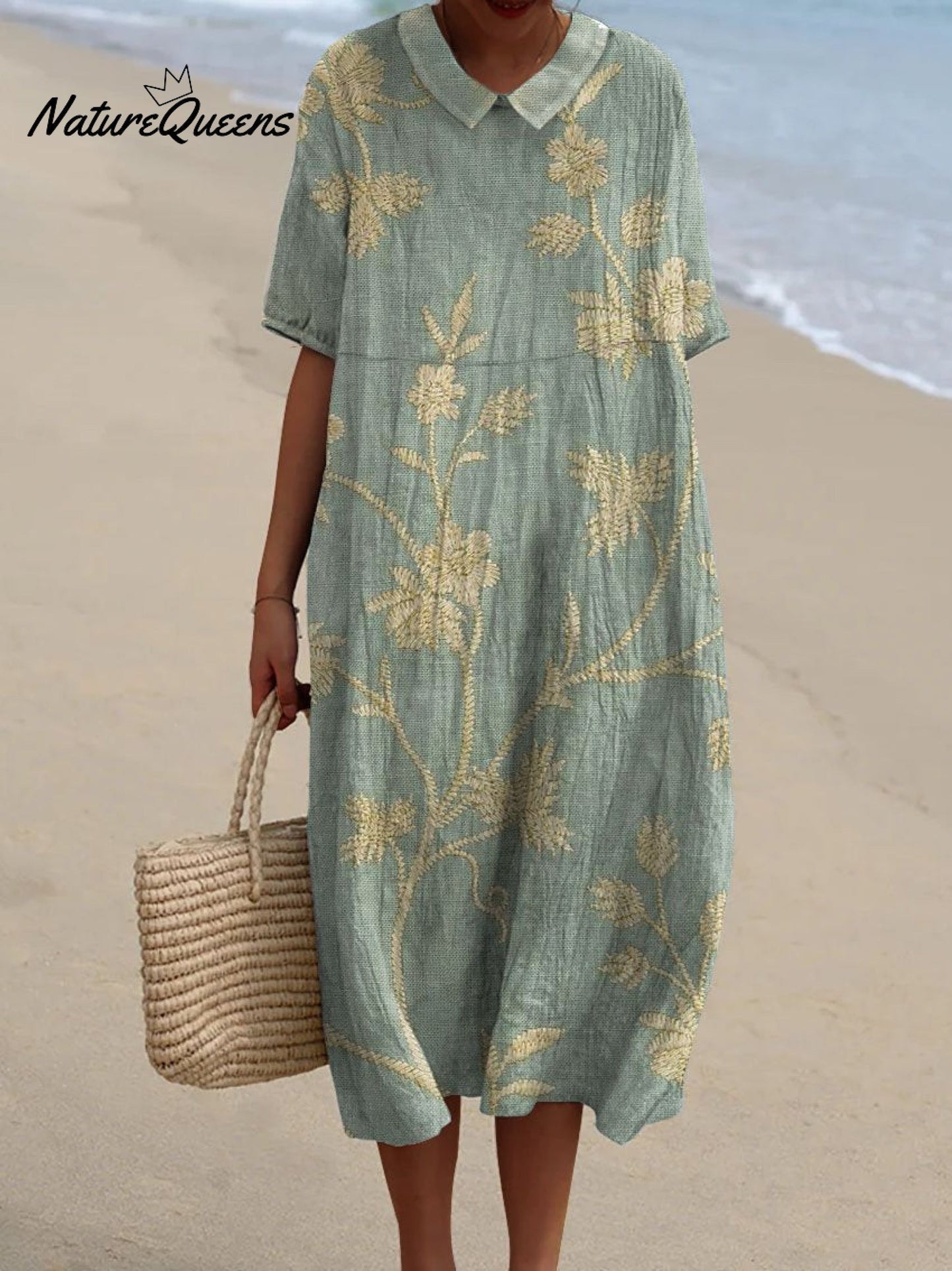 Merel - Vintage Blomsterkjole