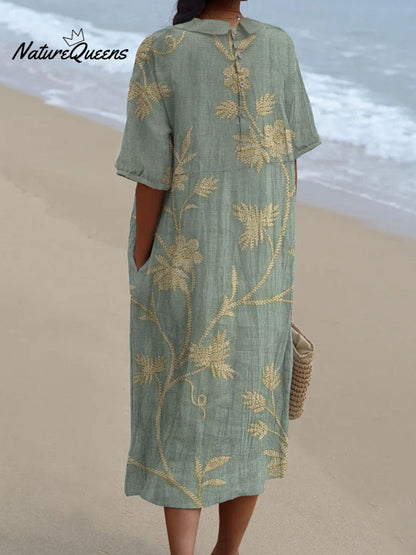 Merel - Vintage Blomsterkjole