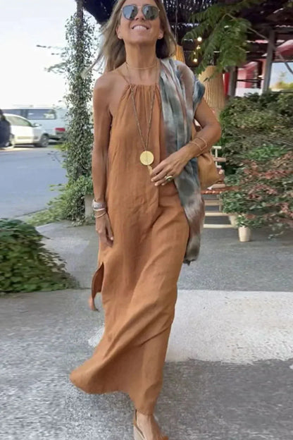 Vestido Córcega - Lino y algodón