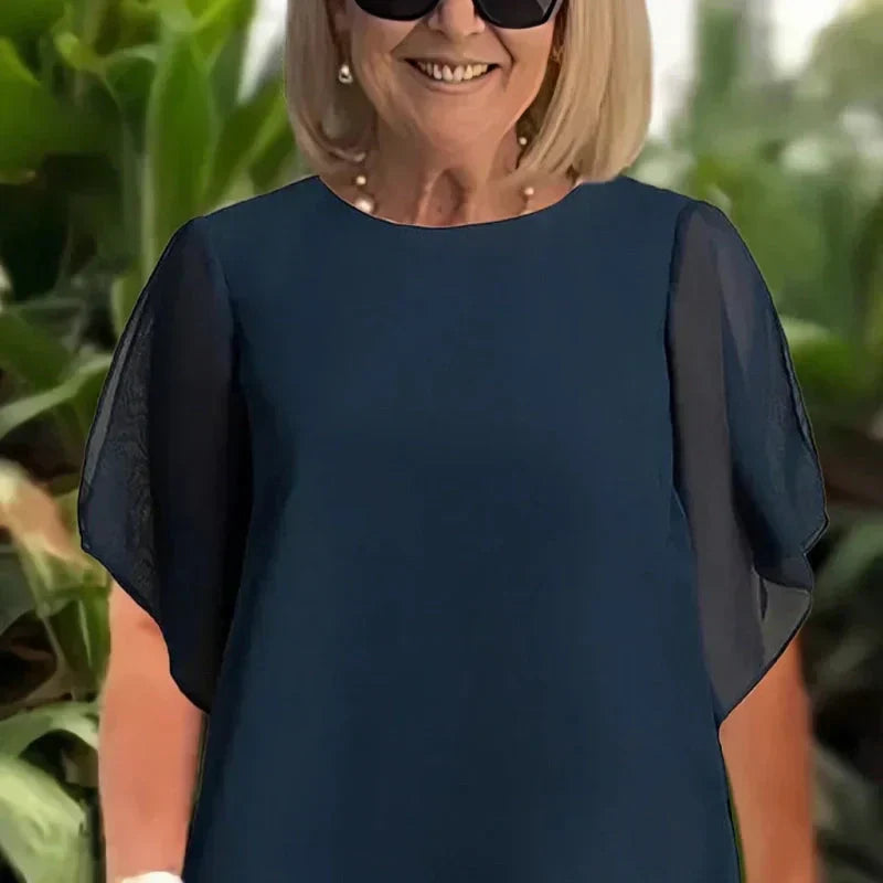 Sæt med draperet palazzo bukser