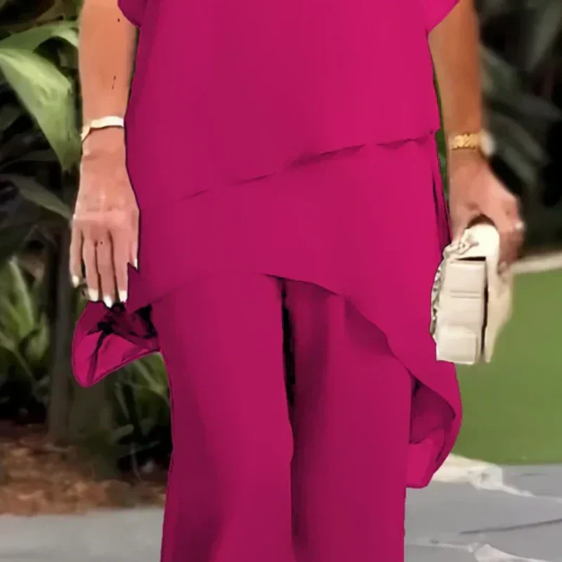 Sæt med draperet palazzo bukser