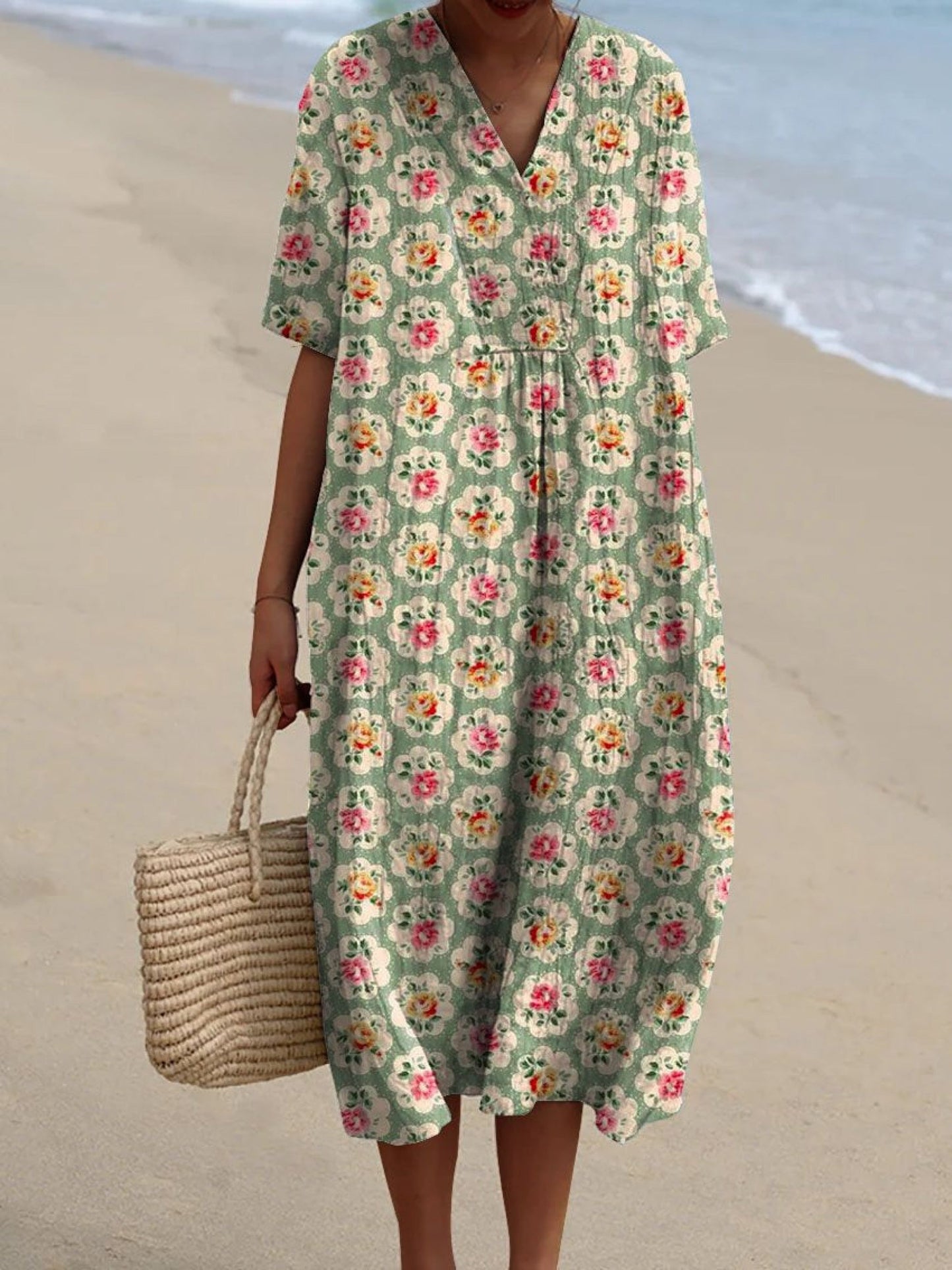 Femke - Vintage Blomsterkjole