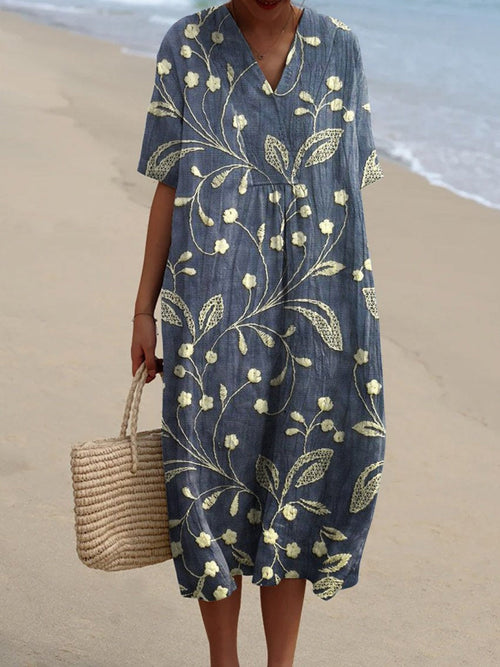 Lieke - Vintage Blomsterkjole