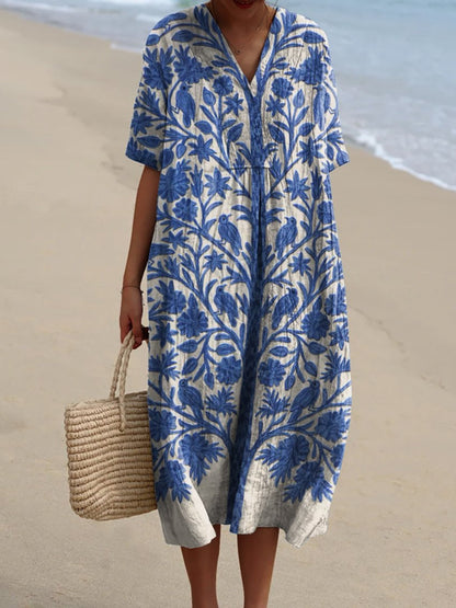 Anouk - Vintage Blomsterkjole